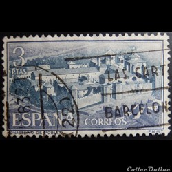 Espagne 01159 monastère de Santa Maria de Poblet 3Ptas de 1963