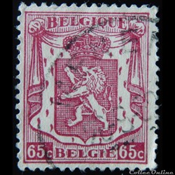 Belgique 00711 lion debout 65c de 1945