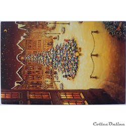 CP Peinture sapin de noël