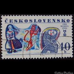 Tchécoslovaquie 02227 Viera Bombova 40 h de 1977
