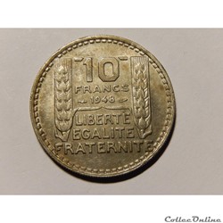 10 Francs Turin petite tête 1948