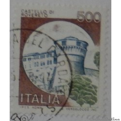 Italie 01451 château de Rovereto 500 lires de 1980