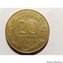 20 centimes Marianne 1988