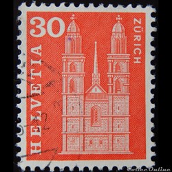 Suisse 00648 cathédrale de Zürich 30cts de 1960