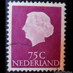Pays-Bas 00609 reine Juliana 75c de 1953