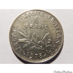 1 franc semeuse 1978