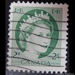 Canada 00268 reine Elisabeth II 2c de 1954