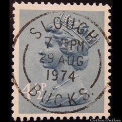 Royaume-Uni 00697 reine Elisabeth II 4 1/2p de 1973