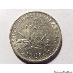 1 franc semeuse 1968