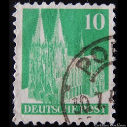 Allemagne Occupation 0048 cathédrale de Cologne 10pf de 1949