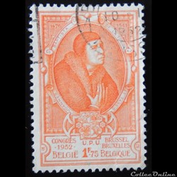 Belgique 00881 Joannes Baptista de la Tour et Tassis 1F75 de 1952