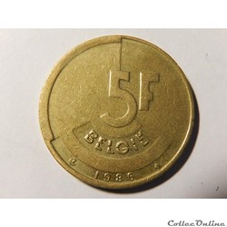 Belgique, 5 Francs 1986