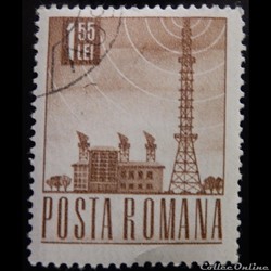 Roumanie 02357 Station radio 1.55 Lei de 1968