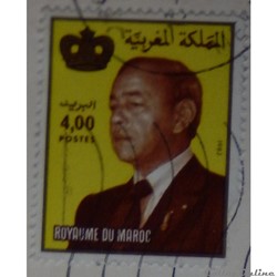 Maroc 00965 roi Hassan II 4.00d de 1984
