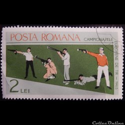 Roumanie 02131 Championnat d'Europe de tir 2 Lei de 1965