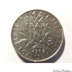 50 centimes Semeuse 1976