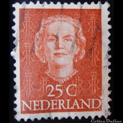 Pays-Bas 00516 reine Juliana 25c de 1949