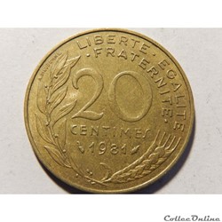 20 centimes Marianne 1981