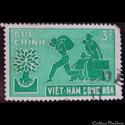 Viet-Nam 00135 année mondiale des réfugiés 3d de 1960