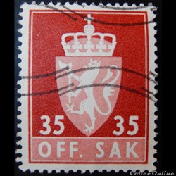 Norvège S0074 armoiries 35ore de 1955