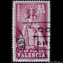 Espagne 01798 Plan sur de Valencia 25c de 1973