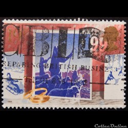 Royaume-Uni 01359 Berger et étoile 19p de 1988