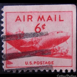 Etats Unis PA0035d avion DC-4 Skymaster 6c de 1949