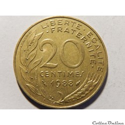 20 centimes Marianne 1988