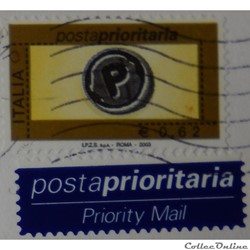 Italie 02648 courrier prioritaire 0.62€ de 2003