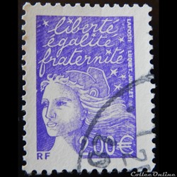 03457 Marianne de Luquet 2 € violet-rouge