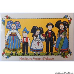 CP de meilleurs voeux d'Alsace