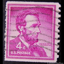 Etats Unis 00589A Abraham Lincoln 4c de 1954