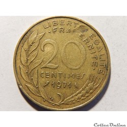 20 centimes Marianne 1971