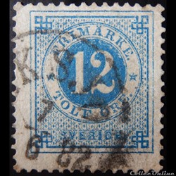 Suède 00020B type cercle 12öre de 1872