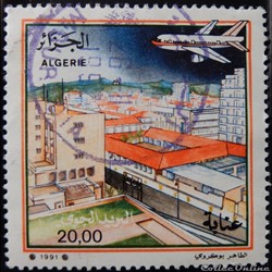 Algérie PA0023 avion au-dessus d'Annaba 20.00d de 1991