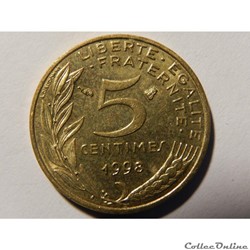 5 centimes Marianne 1998