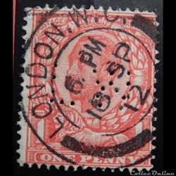 Royaume-Uni 00132 roi Georges V 1d de 1912