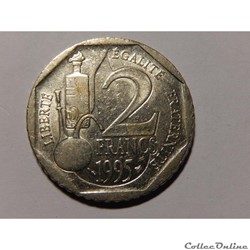 2 Francs Louis Pasteur 1995