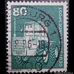 Allemagne RFA 00702 tracteur 80pf de 1975
