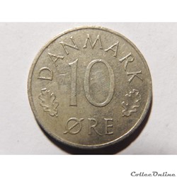 Danemark, 10 ore de 1974