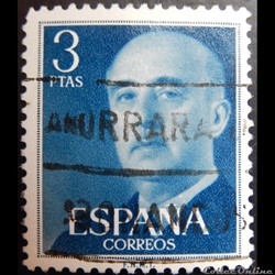 Espagne 00866 général Francisco Franco 3Ptas de 1955