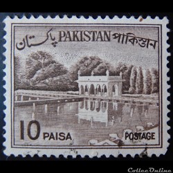 Pakistan 00182 jardin de Shalimar 10p de 1963