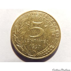 5 centimes Marianne 1997