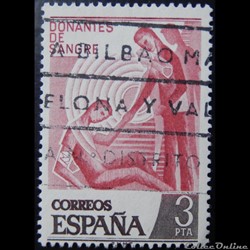 Espagne 02001 donneurs de sang 3Ptas de 1976