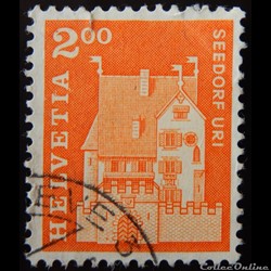 Suisse 00796 Château de Seedorf, Uri 2.00F de 1967
