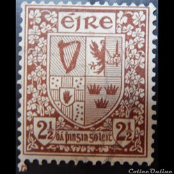 Irlande 00044 armoiries 2 1/2penny de 1923