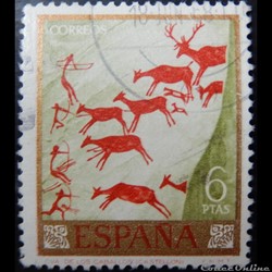 Espagne 01441 peinture rupestre 6Ptas de 1967