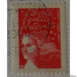 03417 Marianne de Luquet rouge sans valeur de 2001