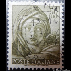 Italie 00834 fresque de Michelangelo 50 lires de 1961