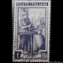 Italie 00573 Piémont, l'atelier 1 lires de 1950